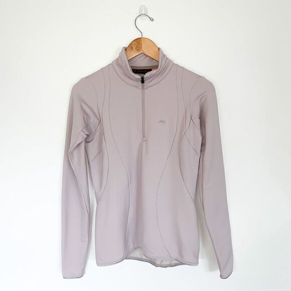 KJUS pale purple 1/4 zip mid layer mock neck sweater - Picture 1 of 12